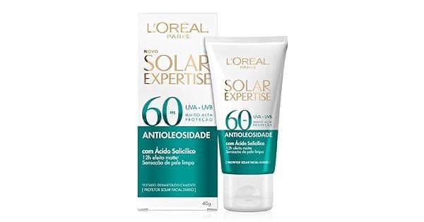 Protetor Solar Facial L'Oréal FPS 60 Antioleosidade